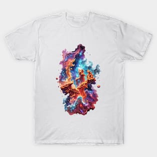 Cosmic Ballet: Nebula's Elegance in Pillars of Creation - cosmic T-Shirt